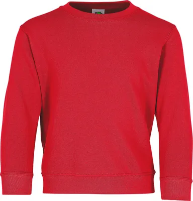 Produktbild von Fruit of the Loom Classic Set-In Sweat Kids ,Farbe: rot ,Größe: 140