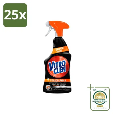 Produktbild von 25 x Vitroclen Keramik-Kochfeldreiniger Spray - 450 ml - Vorratspackung - 25 Stücke
