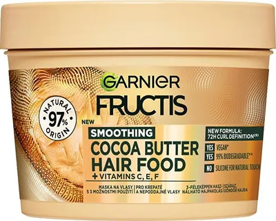 Produktbild von Glättende Maske für widerspenstiges und krauses Haar Kakaobutter (Hair Food) 400 ml