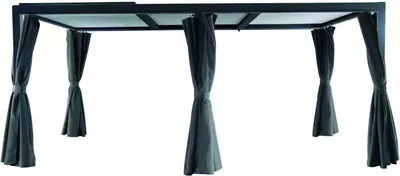 Produktbild von Creador Kiosko XL Pavillon Aluminium Matt grey 300x540x230 cm