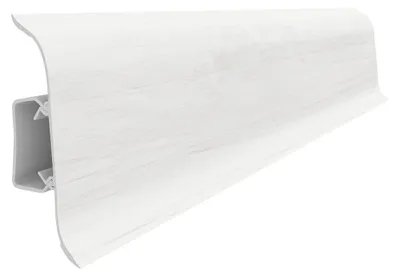 Obrázok produktu pre VILO – Soklová lišta – LP SMART FLEX 2,5 m C – Vodotesný káblový kanál z PVC – 250 × 5,5 × 2 cm – biely dub