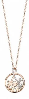 Produktbild von Esprit Damen Kette Collier Silber Rosé Elicate Bouquet ESNL93178A420