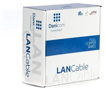 Obrázek produktu pro DANICOM CAT6 FTP 100m pevný vodič - LSZH (Dca)