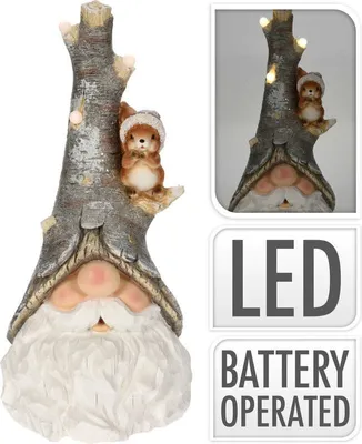 Obrázok produktu pre PROGARDEN Vianočné dekorácie škriatok s LED osvetlením 57 cm KO-APF477020