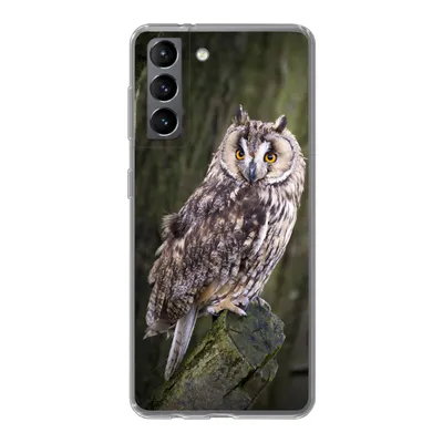 Produktbild von MuchoWow® Handyhülle Schutzhülle Hülle für Samsung Galaxy S21 Eule - Nahaufnahme - Baum Silikon Softcase Handy Hülle - Softcase