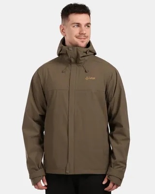 Imagen del producto de Chaqueta impermeable para hombre KILPI MONTANA-M 1M0102KI, color caqui, talla S