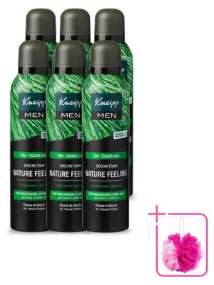Produktbild von 6 x Kneipp MEN Nature Feeling Duschschaum - Tannenduft - 200 ml - Sparpackung - 6 Stücke