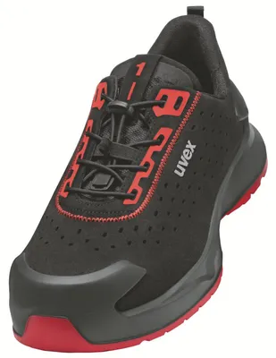 Produktbild von uvex 1 x-craft Sicherheitsschuh Halbschuhe S1 PL, schwarz schwarz 44