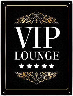 Produktbild von VIP-Lounge Metallschild XXL Schild Blechschild Aluminiumschild Emailleschild