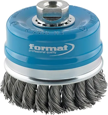 Produktbild von Format Topfbürste Stahl M14 gezopft 80x0,8mm