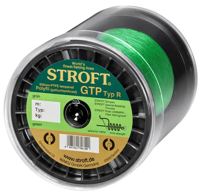 Produktbild von Schnur STROFT GTP Typ R Geflochtene 1000m grün R5-0,250mm-11kg