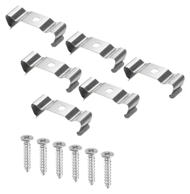 T8 Clips für LED-Röhren, Halteklammern mit Schrauben, 20 Stück