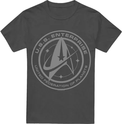 Obrázek produktu pro Star Trek: Discovery - Tričko "Enterprise" pro muže/dámy Uni TV18039 (L) (Charcoal)