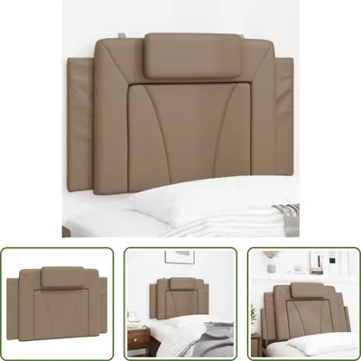 Produktbild von The Living Store Kopfteil-Kissen Cappuccino-Braun 80 cm Kunstleder