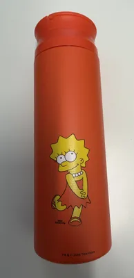 Produktbild von HOLY Thermo Shaker Becher Simpsons Edition 700ml Edelstahl Lisa Simpson orange