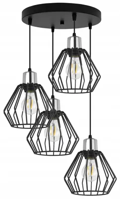 Obrázek produktu pro Závěsná lampa, stropní svítidlo, drátěný stínidlo, LED