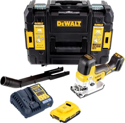 Produktbild von DeWalt DCS 335 D1 Akku Stichsäge 18V + 1x Akku 2,0 Ah + 1x Schnellladegerät in TSTAK