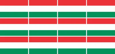 Produktbild von Mini Aufkleber Set - Pack glatt - 50x31mm - selbstklebender Sticker - Fahne - Ungarn - Flagge / Banner / Standarte fürs Auto, Büro, zu Hause und die Schule - 12 Stück