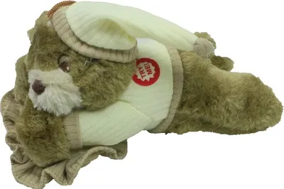 Produktbild von 1 x Schnarchbär ca. 20 cm auf Kissen mit Schnarch-Sound und Schlafmütze, Plüschbär, Bär
