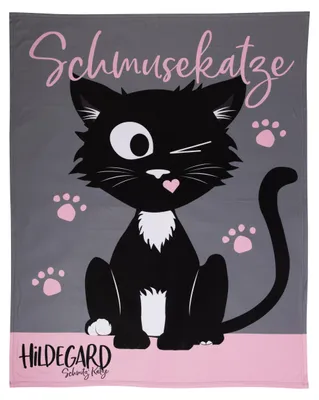 Produktbild von Ralf Schmitz Fleecedecke - Schmusekatze Hildegard Kuscheldecke 130 x 170 cm