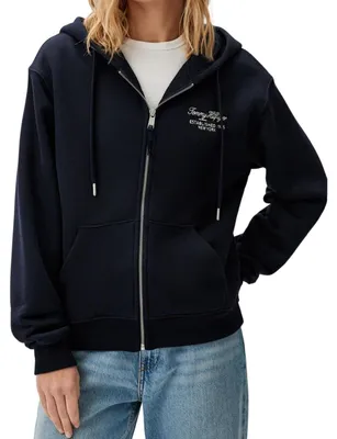 Produktbild von Tommy Hilfiger - "Desert Sky" Hoodie mit durchgehendem Reißverschluss für Damen, Regulär NA547 (L) (Marine)