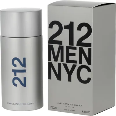 Obrázek produktu pro Carolina Herrera 212 NYC Men, Pánské, 200 ml, Bergamot, Flower Stems & Bergamot, Gardénie, Jasmín, Gardenia & Jasmine