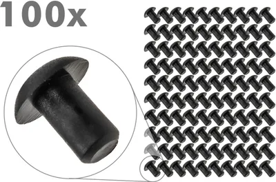 Produktbild von 100 Stück Abdeck Kappe für Bohrloch 5 mm Blind Stopfen
