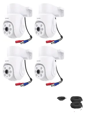 Productafbeelding van Beveiligingscamera, 360° panoramafunctie, nachtzicht, set van 4, 5MP