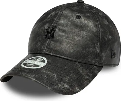 Image de New Era 9Forty Damen Cap - KUNSTLEDER NY Yankees schwarz