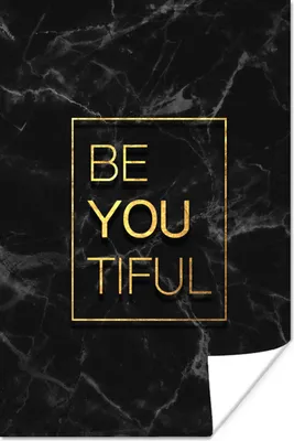 Produktbild von MuchoWow® Poster Zitate - Sprichwörter - Gold - Marmor 40x60 cm - Plakate für die Wand - Poster Babyzimmer