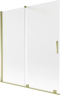 Obrázok produktu pre Mexen Velar 2-krídlová posuvná vaňová zástena 150 x 150 cm, matná, zlatá - 896-150-000-31-50