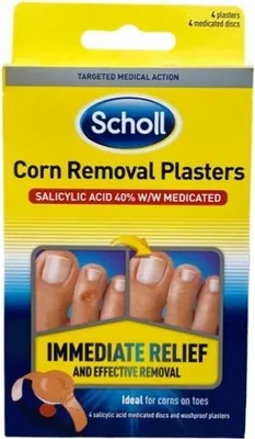 Image de Scholl, Pansements imperméables pour enlever les cors, 4 pièces
