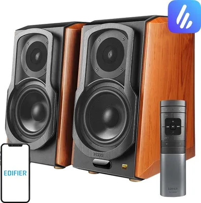 Obrázek produktu pro Edifier S1000W 2.0 Hi-Fi Regálový reproduktor Brown 2 ks