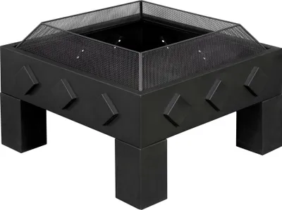 Produktbild von Buschbeck Feuerschale Kubus, pulverbeschichteter Stahl, B61 x T61 x H43 cm