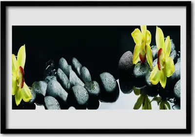 Produktbild von Bild 70x50 MDF-Rahmen Wandkunst Orchidee