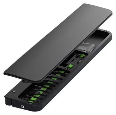 Produktbild von Handgelenkauflage für Tastatur mit Reinigungsset – Handgelenkauflage aus Leder für mechanische Tastaturen