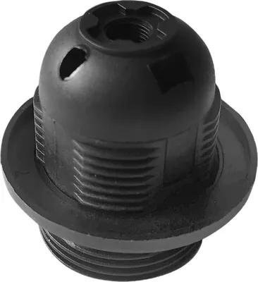 Image de Support de lampe, thermoplastique, E27A, noir