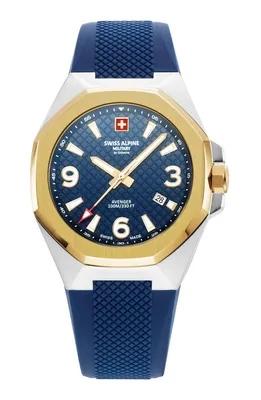 Produktbild von Swiss Alpine Military Herren Uhr Analog Quarz 7005.1845SAM Silikon