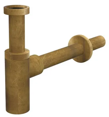Obrázek produktu pro Sifon umyvadlový Alcaplast 32 DESIGN BRONZ-ANTIC(12) A400ANTIC