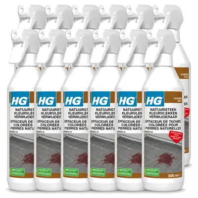 Produktbild von 12 x HG Naturstein Farbfleckenentferner - 500 ml - Vorteilspackung - 12 Stücke