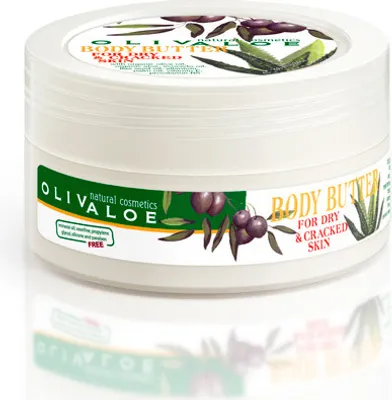Produktbild von OLIVALOE 00168 - Körperbutter für trockene & rissige Haut 200ml, Naturkosmetik