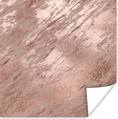 Produktbild von MuchoWow® Poster Marmor - Muster - Rosa 50x50 cm - Wohnzimmerdekoration