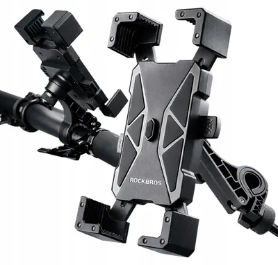 Produktbild von ROCKBROS Fahrrad Handyhalterung 360° Schwarz 4,5-7,2 Zoll