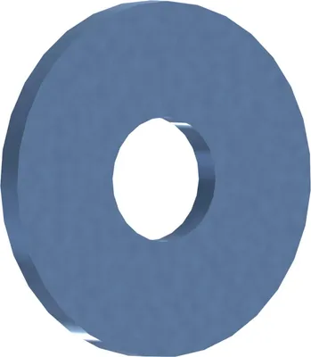 Produktbild von Karosseriescheiben ähnl. DIN 9021, Ø 5,3 x 30, Stahl, verzinkt, blau passiviert, verpackt a 100