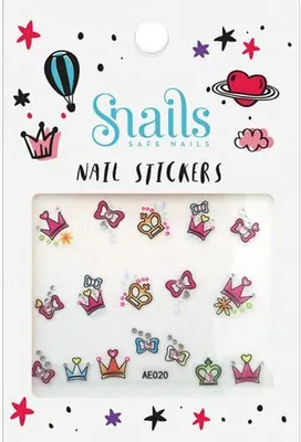 Produktbild von Snails 510200 Kinder Nagelsticker, Motiv: Prinzessin, abziehbar
