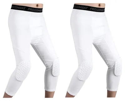 Immagine prodotto di Pantaloni da basket a compressione con protezioni per le ginocchia