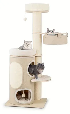 Produktbild von Kratzbaum – Katzenbaum – Katzenhaus – Katzenmöbel – Katzenturm – 154 cm hoch