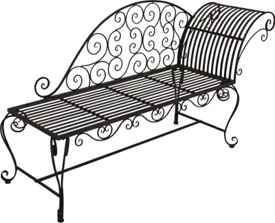 Produktbild von Gartenbank "Lamington" aus Stahl in rost. Abmessungen (BxHxT) 163x87x47,5 cm