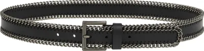 Produktbild von Ledergürtel Ozzy aus echtem Leder mit Metallkette von collezione alessandro