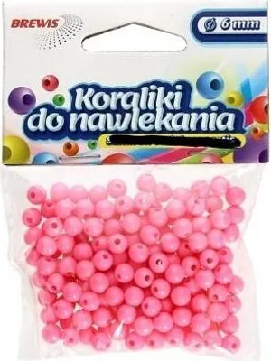 Obrázek produktu pro Navlékání korálků růžové + navlékání 6mm 16g